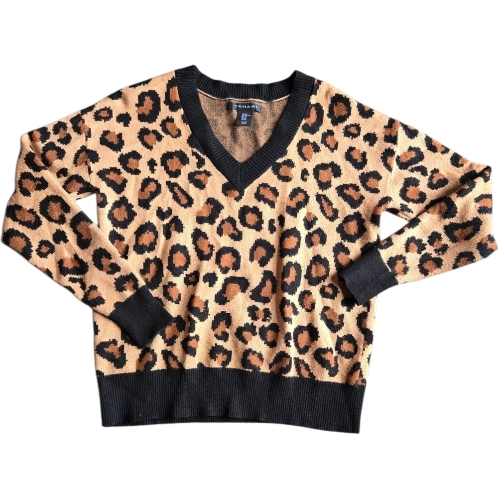 Tahari Animal Print Sweater